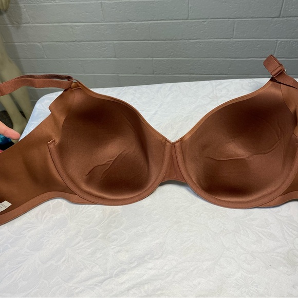 REVEAL Low-Key Side Smoothing T-Shirt Bra Bare Necessities 36G Nude Coco Brown - Picture 10 of 11